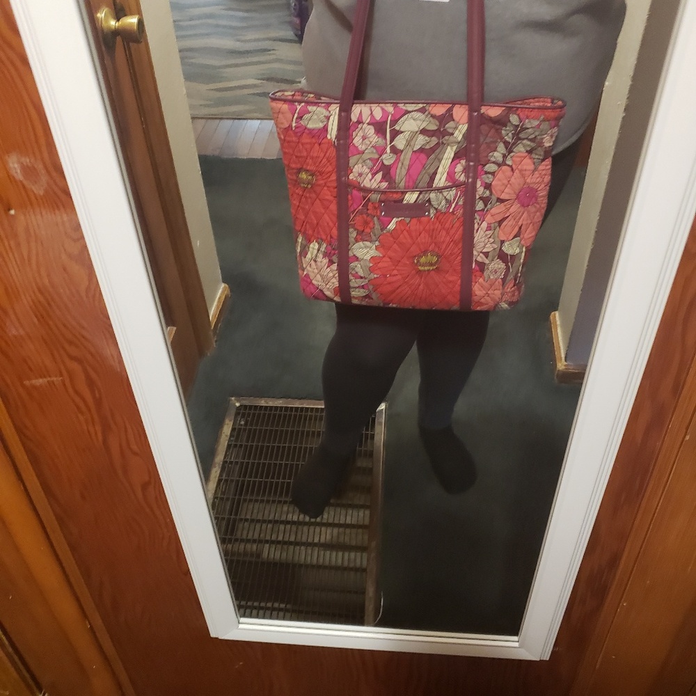 Bohemian Blooms tote and matching wallet